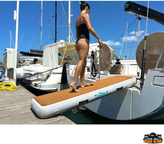 Trem Twave Inflatable Platform Deck Passerella Floats Teak Type 200x60cm Twave 35.tr.b2050200