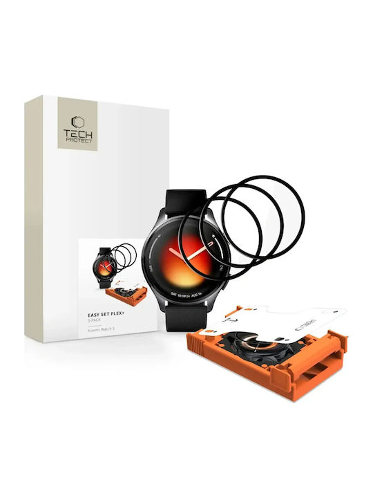 Tech-Protect Easy Set Flex+ Screen Protector for Xiaomi Watch 5 3pcs