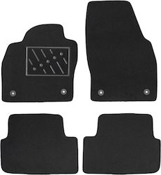 Πατάκια Δαπέδου Μοκέτας Standard Μαύρα Συμβατά Vw Polo Vi