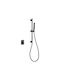 Imex Built-in Mixer & Handset Set for Shower 1 Outlet Black