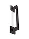 Conset Front Door Handle with Plate C875 260mm (Distance Between Lock Centers 210mm) Matte Black