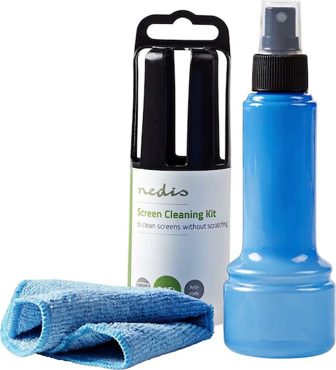Nedis 150ml Cleaning Kit Lcd Led Screen Microfiber Cloth Blue