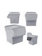 Kadax General Use Vase with Lid Plastic Gray 26.5x26x33cm