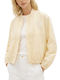 Kurze Damen Bomber Jacke Beige