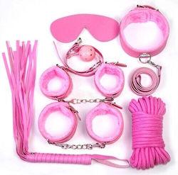 Toyz4lovers Art Bondage BDSM Kit σε Ροζ Χρώμα 7τμχ