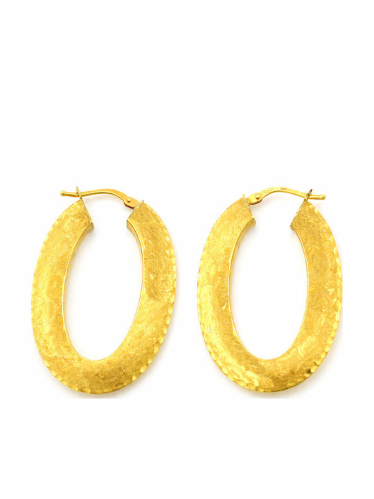 Atofio Kosmima Gold 14K Hoop Earrings