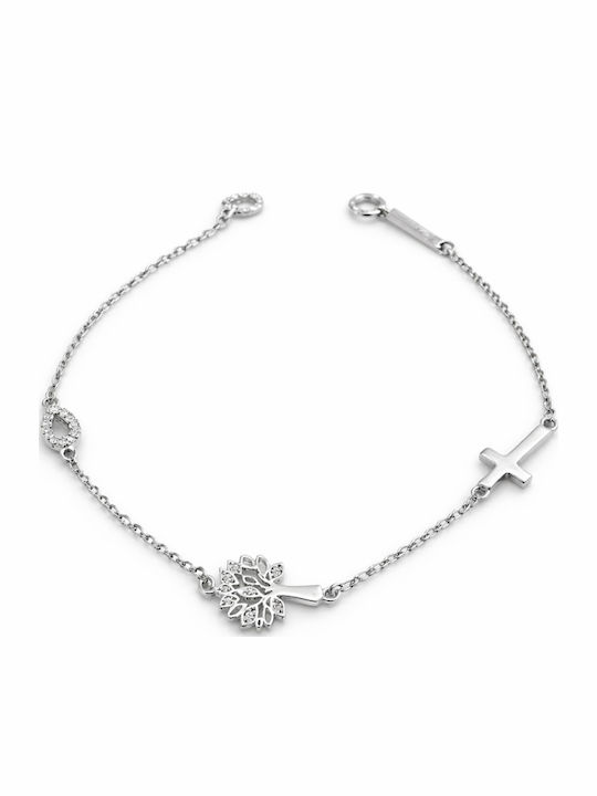 Atofio Kosmima Women's Bracelet in 14K White Gold