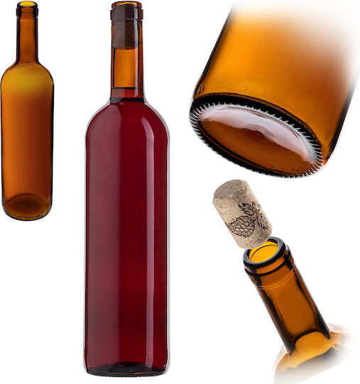 Wine Bottle Cork Bordeaux 0.75l 750ml Glass Bottles Wine Cider