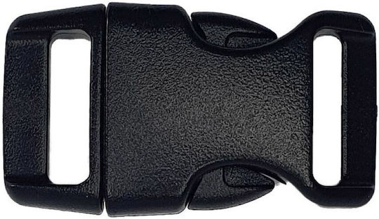 Pom Κουμπώματα Κλιπ Paracord Side-release 15mm 10τμχ Μαύρο