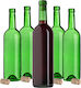 10 Pcs Glass Bottles Wine Liqueurs Wine Bottle 0.75l 750ml + Stoppers