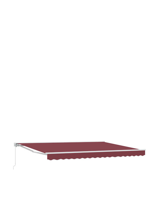 vidaXL Terrasse Zelt Burgundisch 4.5x3.5m