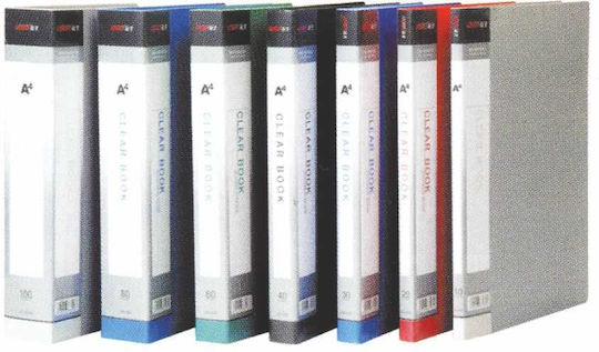 Clipboards & Form Holders Display Book A4 30 Sleeves Various Colours Pack 12 Pieces