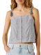 Sleeveless Women's Shirt Blue