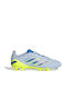 Predator Elite FG Kids Soccer Cleats with Molded Outsole Light Blue