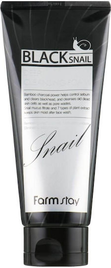 Farmstay Black Snail Дълбоко Почистваща Пяна 180ml 6.08oz