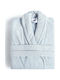 Fieldcrest Ultra Soft Ανδρικό Μπουρνούζι με Γιακά Powder Blue 370gr/m²