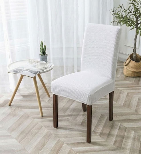 Kraft World Ελαστικό Κάλυμμα Καρέκλας Λευκό 40cm Kraft World Ελαστικό Κάλυμμα Καρέκλας Λευκό 40cm