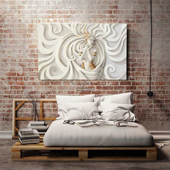 Πίνακας Κάμβα Μαρμάρινη Γυναίκα Knv313 80cm X 120cm