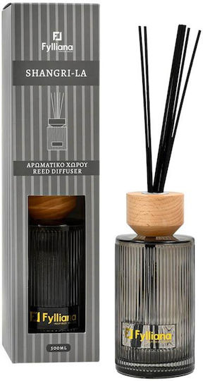 Raumdüfte Shangri-la Glasflasche Sticks Fylliana Fl25241 Geschenkverpackung Grau Volumen 500ml