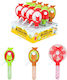 Bubble Makers Fan 9x20cm 3 Colors Luna Set 12 Pcs Set 12 Pieces