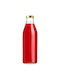 Kadax Glas Wasserflasche mit Schraubdeckel Transparent 1000ml