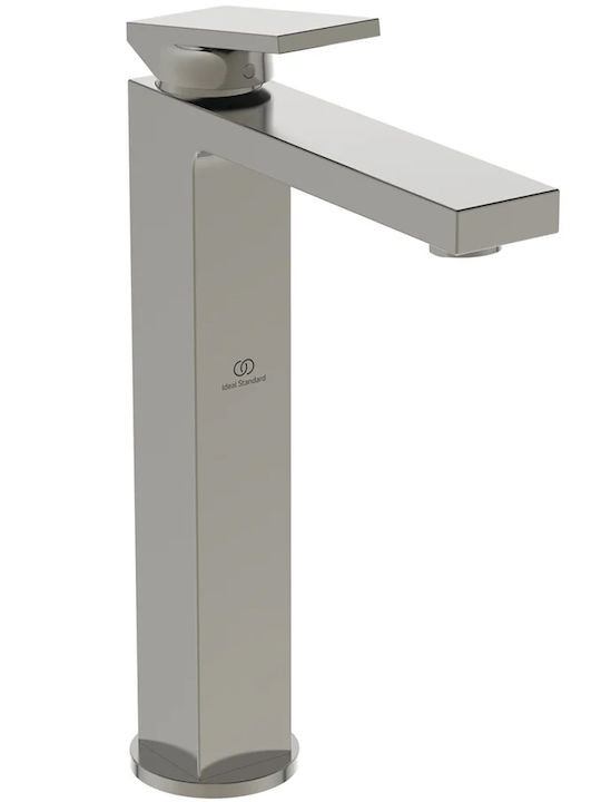 Ideal Standard Αναμεικτική Μπαταρία Νιπτήρα Ψηλή Ασημί
