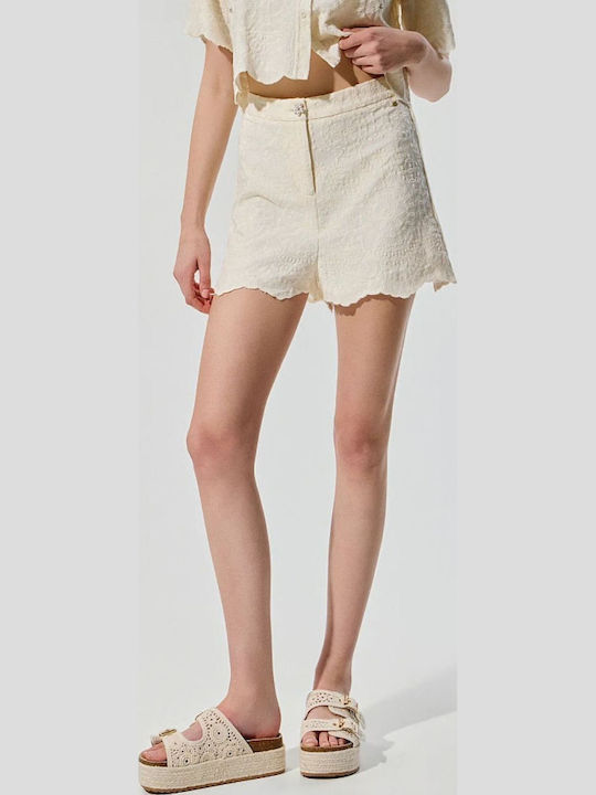 Women's High Waist Shorts Ivory