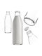 Kadax Kadax Glas Wasserflasche Mit Schraubdeckel Transparent 1000ml
