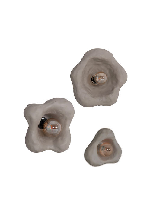 Klikareto Wall Lamp with E27 Socket Gray 44x15x42cm