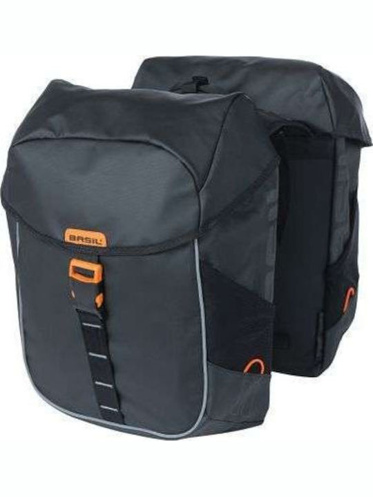Basil Doppeltes Fahrradkorb-Tasche 34lt Schwarz