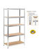 Dexion Galvanized Shelf 75x45x180cm With 5 Shelves Total Load Capacity 500kg