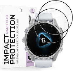 Techsuit Nano Flex Full Face Tempered Glass Garmin Fenix 8 (43mm) 2τμχ