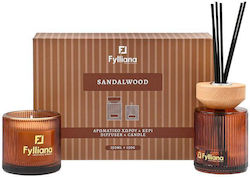 Set Cadou Parfumuri Pentru Casă Lemn De Santal Fylliana Fl25161 Difuzor 150ml + Lumânare 150g Set Cadou Parfumuri Pentru Casă Lemn De Santal Fylliana Fl25161 Difuzor 150ml + Lumânare 150g