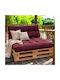 Pucioasa Sofa-Kissen Palette Mit Rückenlehne Pflaume Lila 2 Stück