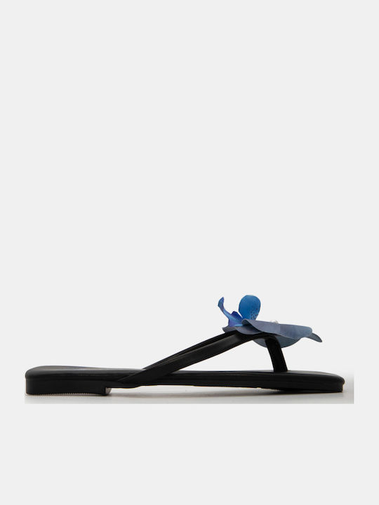 Luigi Damen Flache Sandalen Schwarz