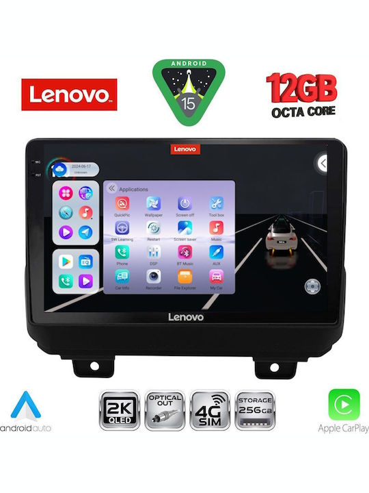 Lenovo Car Audio System for BMW X1 / X3 / X4 Jeep Wrangler 2018 (Bluetooth/USB/WiFi/GPS/Apple CarPlay/Android Auto) with 9" Touch Screen
