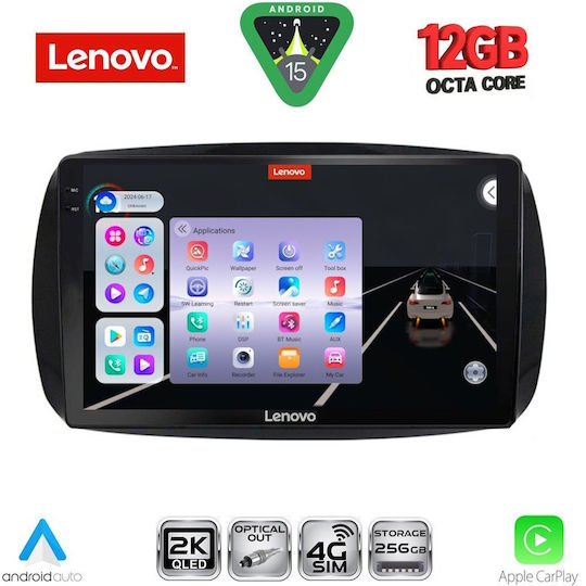 Lenovo Car Audio System for BMW X1 / X3 / X4 Smart ForTwo 2016 (Bluetooth/USB/WiFi/GPS/Apple CarPlay/Android Auto) with 9" Touch Screen