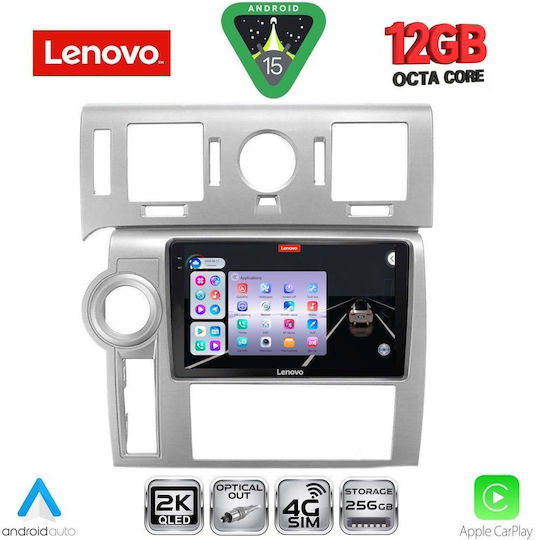 Lenovo Ηχοσύστημα Αυτοκινήτου για BMW X1 / X3 / X4 Hummer H2 2008-2009 (Bluetooth/USB/WiFi/GPS/Apple-Carplay/Android-Auto) με Οθόνη Αφής 9"