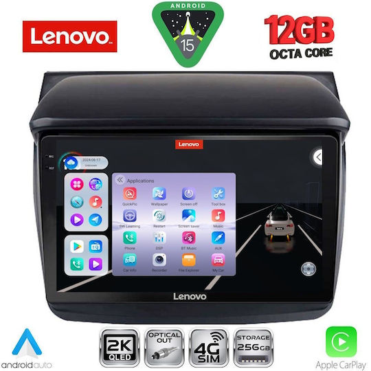 Lenovo Car Audio System for Mitsubishi L200 BMW X1 / X3 / X4 2006-2015 (Bluetooth/USB/WiFi/GPS/Apple CarPlay/Android Auto) with 9" Touch Screen