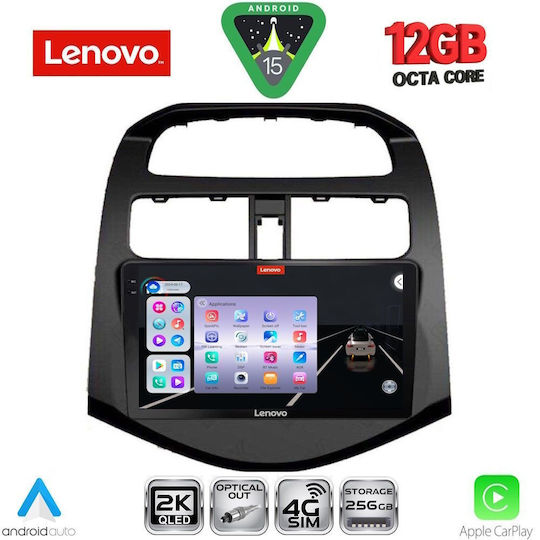 Lenovo Ηχοσύστημα Αυτοκινήτου για BMW X1 / X3 / X4 Chevrolet Spark 2009-2015 (Bluetooth/USB/WiFi/GPS/Apple-Carplay/Android-Auto) με Οθόνη Αφής 9"