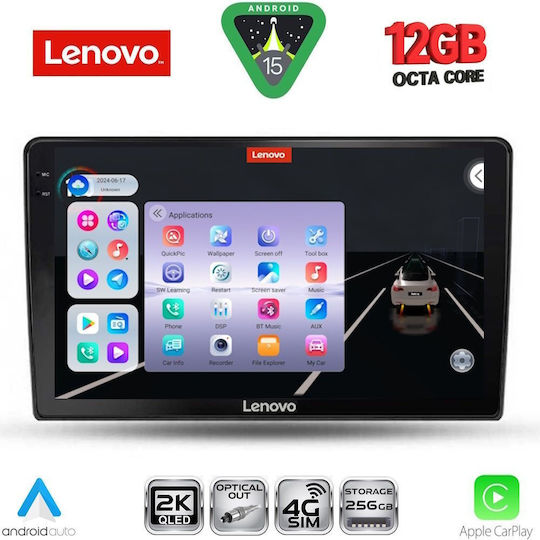 Lenovo Car Audio System for BMW X1 / X3 / X4 Alfa Romeo Giulietta 2014-2020 (Bluetooth/USB/WiFi/GPS/Apple CarPlay/Android Auto) with 9" Touch Screen