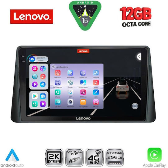 Lenovo Ηχοσύστημα Αυτοκινήτου για BMW X1 / X3 / X4 Ford Focus 2019 (Bluetooth/USB/WiFi/GPS/Apple-Carplay/Android-Auto) με Οθόνη Αφής 9"