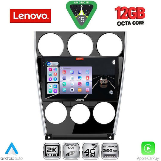 Lenovo Car Audio System for BMW X1 / X3 / X4 Mazda 6 2005-2008 (Bluetooth/USB/WiFi/GPS/Apple CarPlay/Android Auto) with 9" Touch Screen