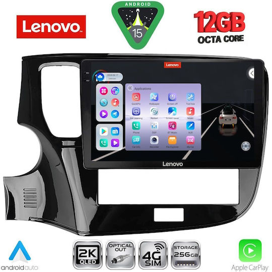 Lenovo Car Audio System for Mitsubishi Outlander BMW X1 / X3 / X4 2020-2022 (Bluetooth/USB/WiFi/GPS/Apple CarPlay/Android Auto) with 10" Touch Screen