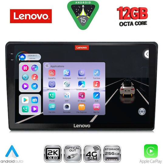 Lenovo Car Audio System for BMW X1 / X3 / X4 Audi A4 2002-2008 Bluetooth USB WiFi GPS Apple CarPlay Android Auto with 9" Touch Screen