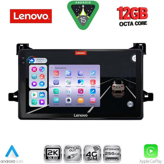 Lenovo Ηχοσύστημα Αυτοκινήτου για Toyota Prius BMW X1 / X3 / X4 2016-2020 (Bluetooth/USB/WiFi/GPS/Apple-Carplay/Android-Auto) με Οθόνη Αφής 9"