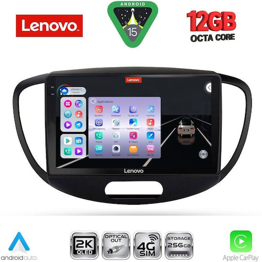 Lenovo Ηχοσύστημα Αυτοκινήτου για BMW X1 / X3 / X4 Hyundai i10 2008-2013 (Bluetooth/USB/WiFi/GPS/Apple-Carplay/Android-Auto) με Οθόνη Αφής 9"