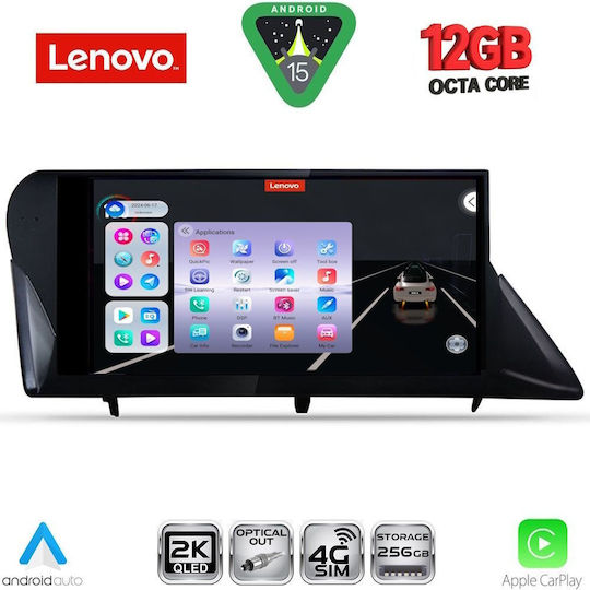 Lenovo Car Audio System for BMW X1 / X3 / X4 Lexus RX 2009-2014 (Bluetooth/USB/WiFi/GPS/Apple CarPlay/Android Auto) with 9" Touch Screen