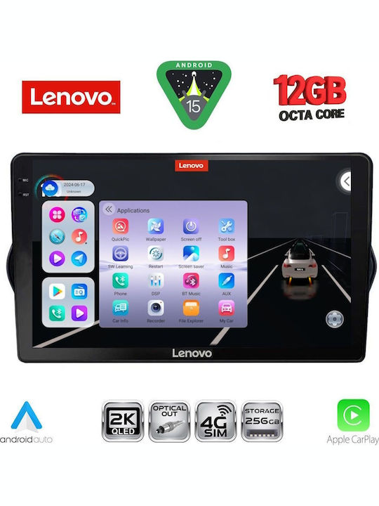 Lenovo Car Audio System for Fiat Tipo BMW X1 / X3 / X4 2015-2023 Bluetooth USB WiFi GPS Apple CarPlay Android Auto with 9" Touch Screen