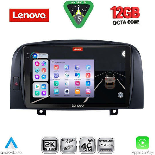 Lenovo Ηχοσύστημα Αυτοκινήτου για BMW X1 / X3 / X4 Hyundai Sonata 2006-2009 (Bluetooth/USB/WiFi/GPS/Apple-Carplay/Android-Auto) με Οθόνη Αφής 9"
